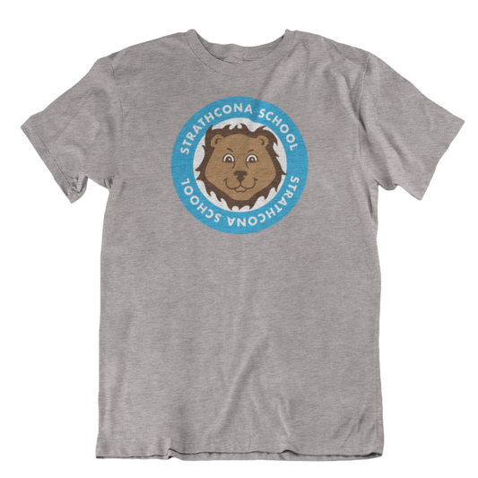 Strathcona School Tee (Youth) | Athletic Grey