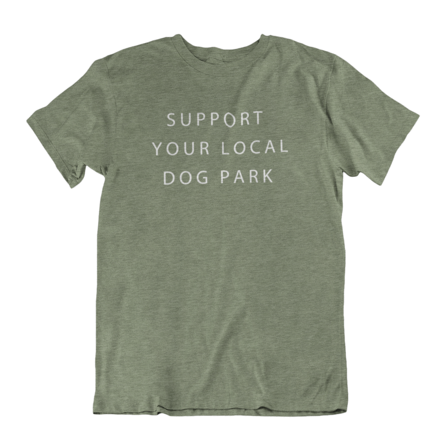 Support Your Local Dog Park Tee | Heather Military