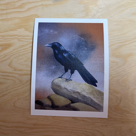 Raven Post Card