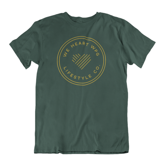 WHW Lifestyle Tee | Gold on Forest