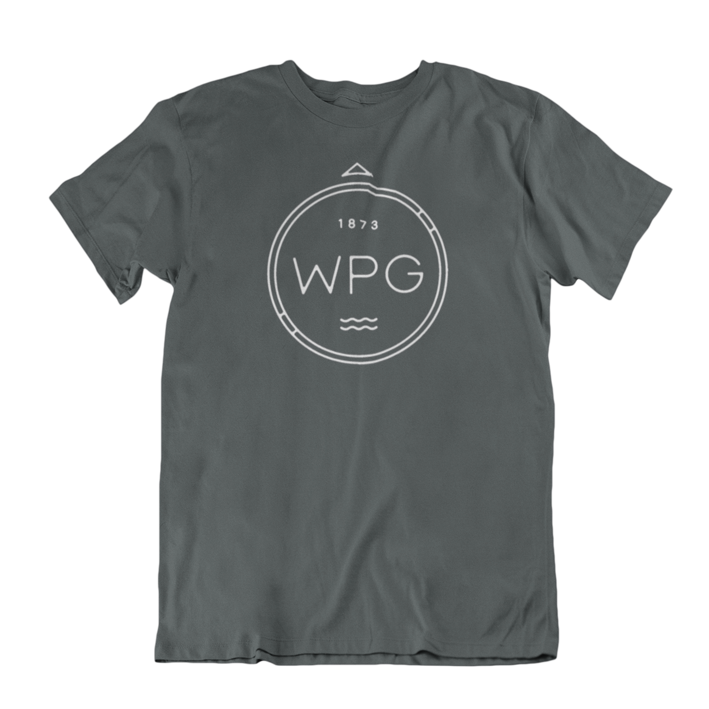 WPG Compass Tee | White on Charcoal