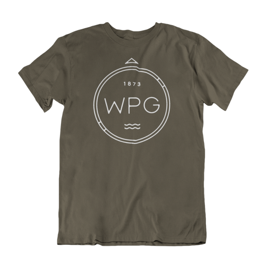 WPG Compass Tee | White on Military