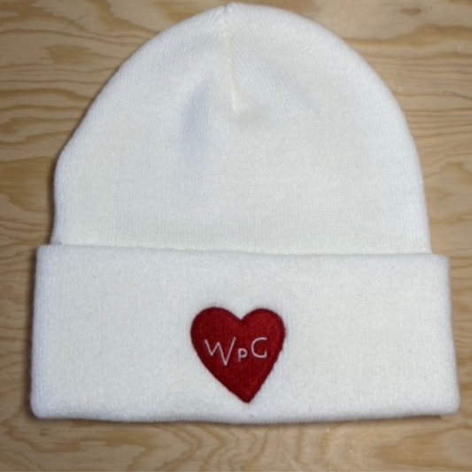 WPG Heart Toque | Red on White