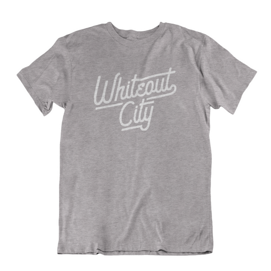 Whiteout City Script Tee