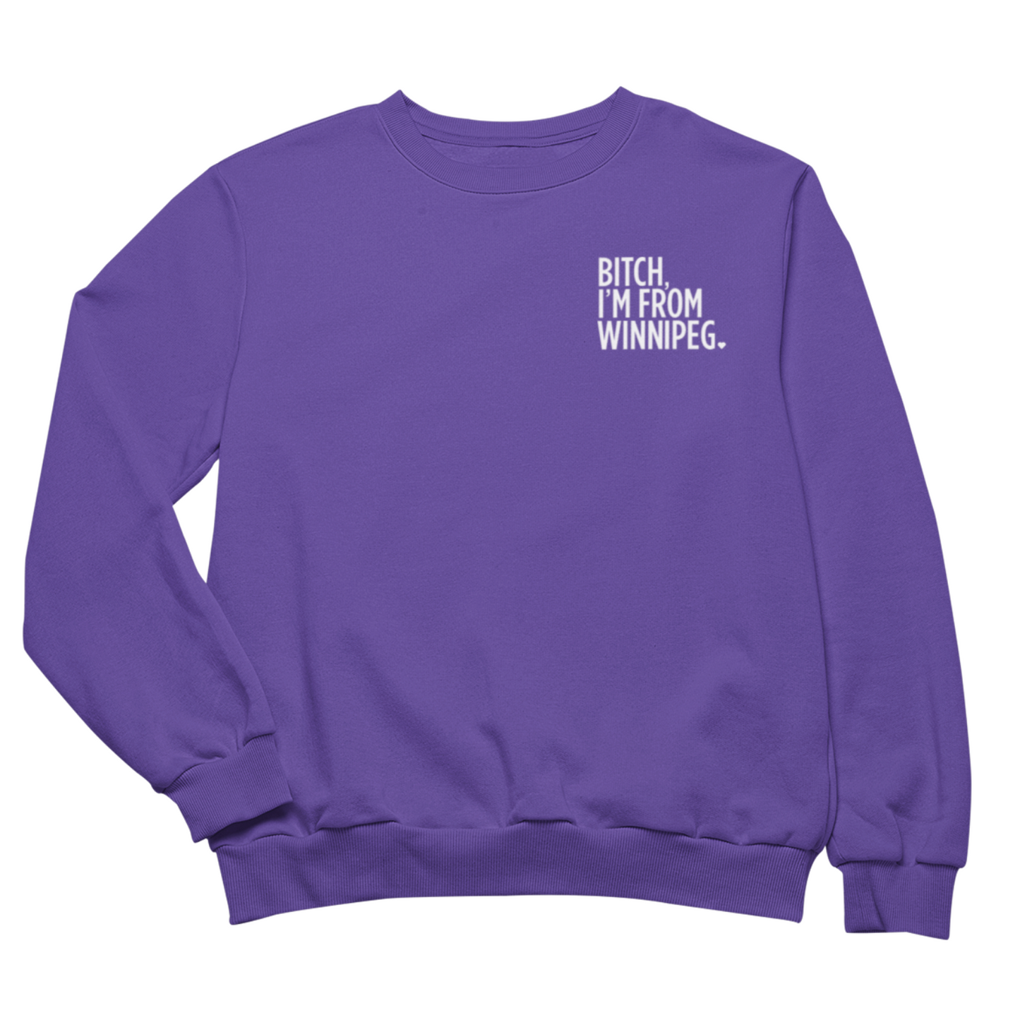 BIFW Crewneck | White on Purple