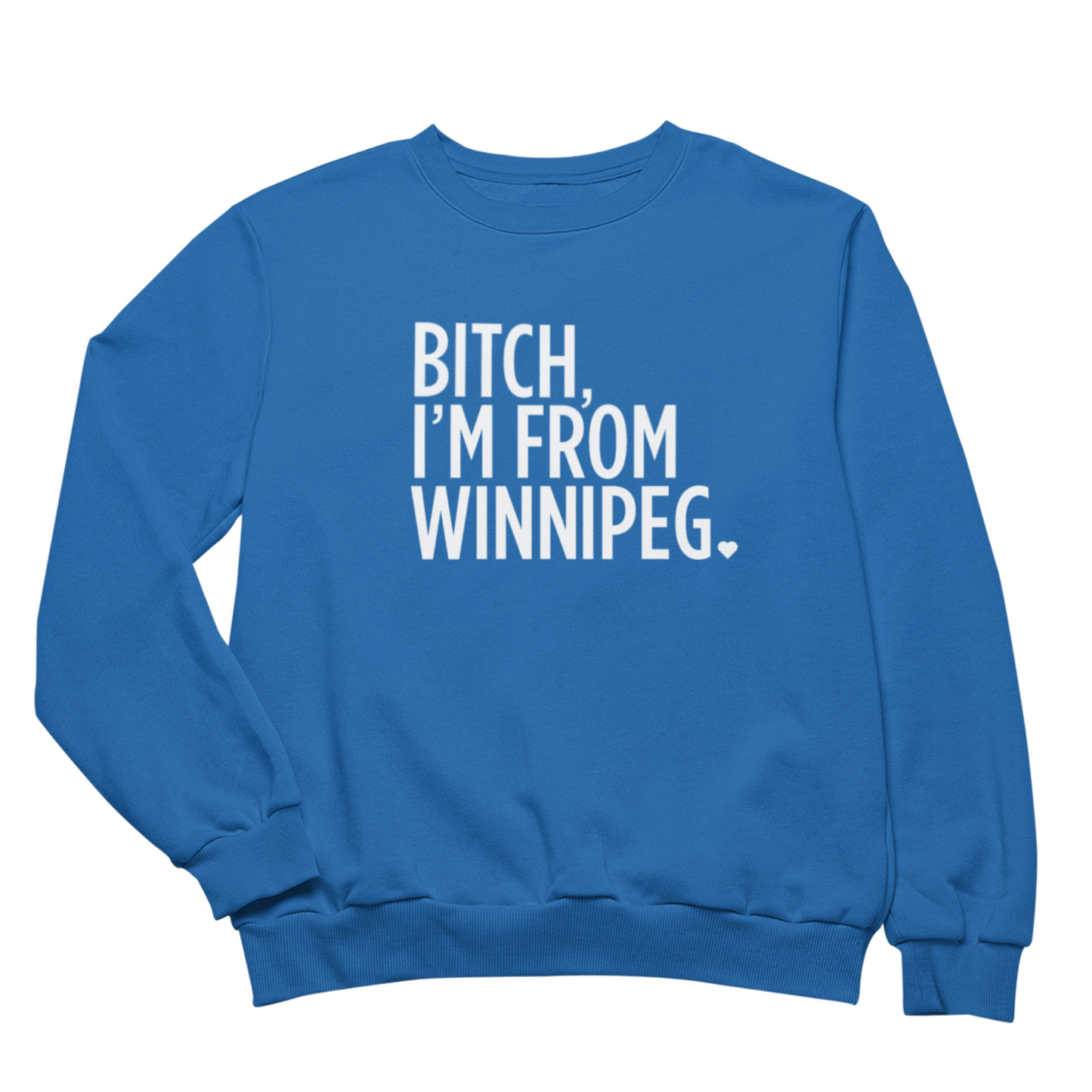 BIFW Crewneck | White on Royal