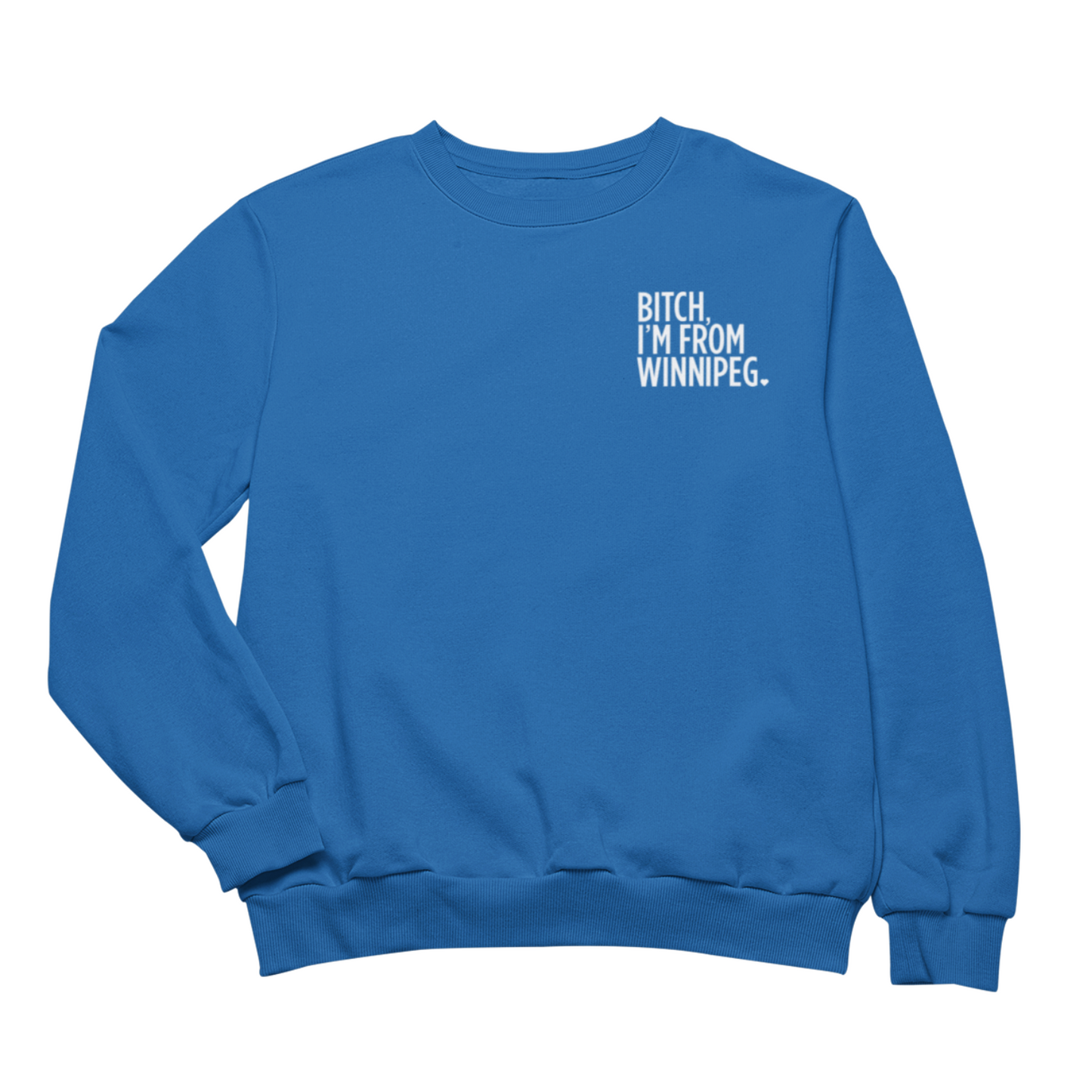 BIFW Crewneck | White on Royal
