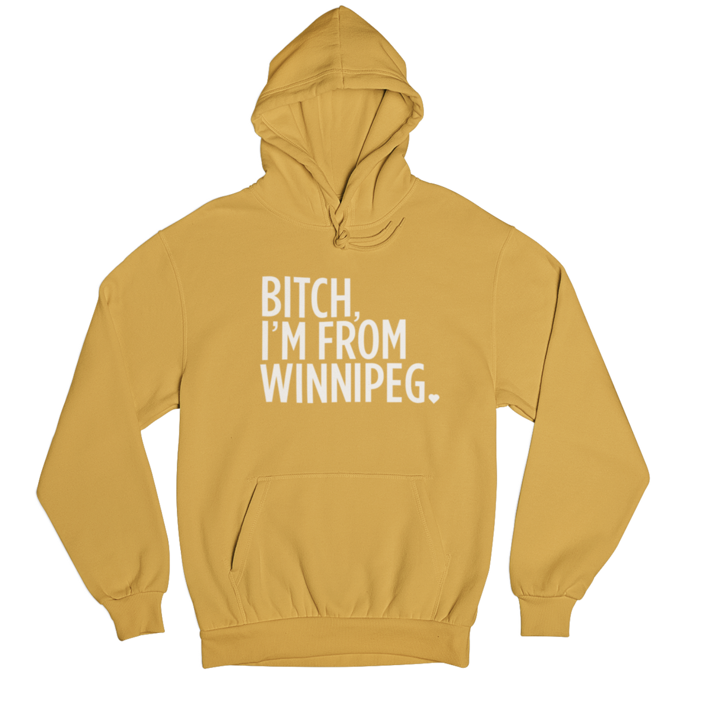 BIFW Hoodie | White on Mustard