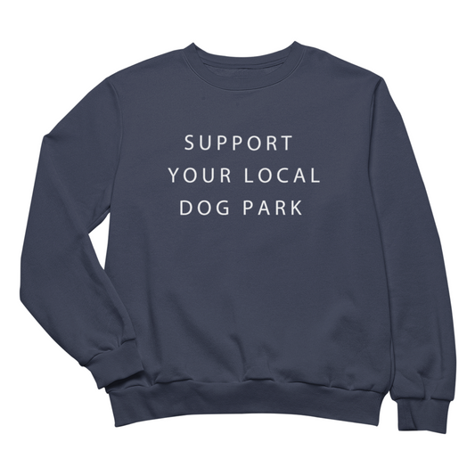 Support Your Local Dog Park Crewneck | Navy