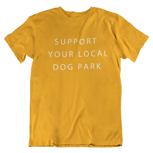 Support Your Local Dog Park Tee | Mustard