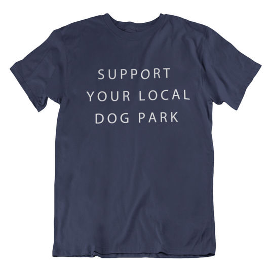 Support Your Local Dog Park Tee | Navy