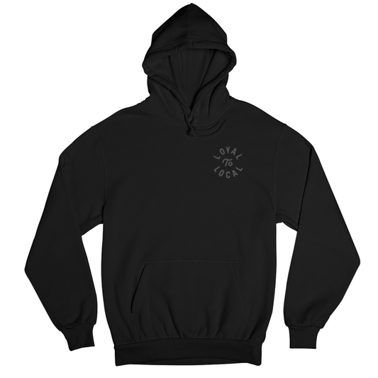 Loyal To Local Hoodie | Charcoal on Black