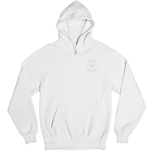 Loyal To Local Hoodie | Tan on White