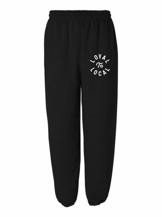 Loyal To Local Sweatpants | Cool Grey on Black