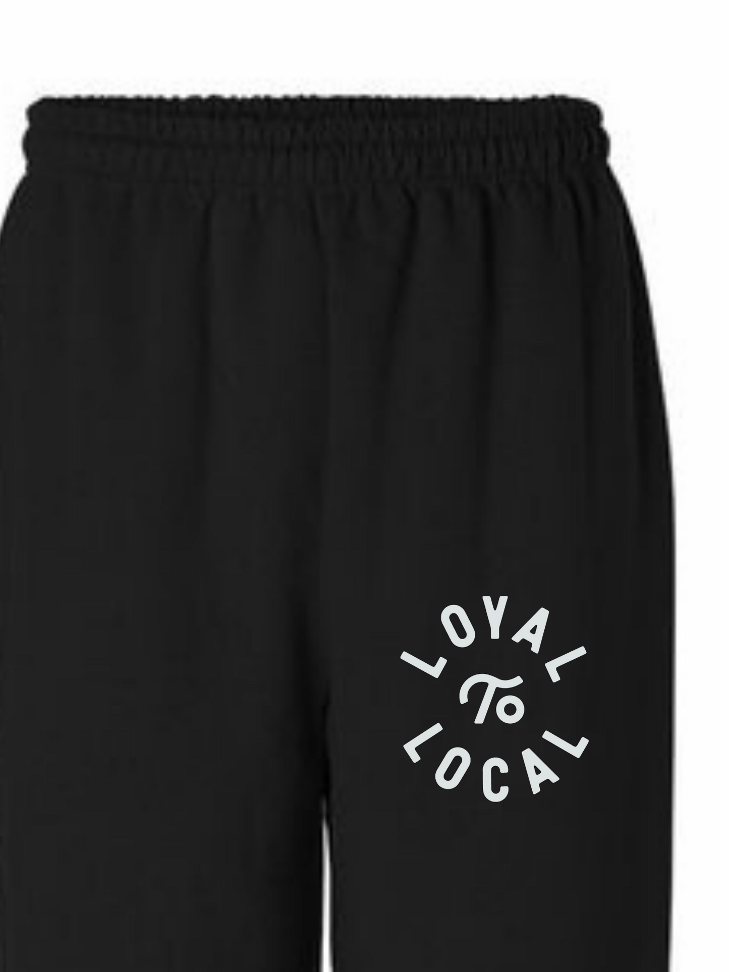 Loyal To Local Sweatpants | Cool Grey on Black