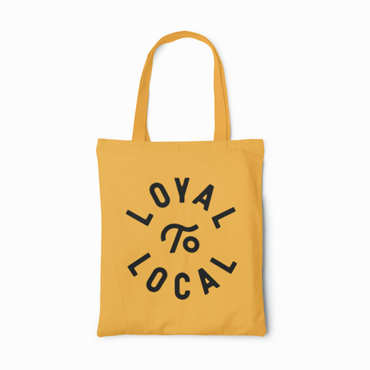 Loyal to Local Tote | Black on Gold