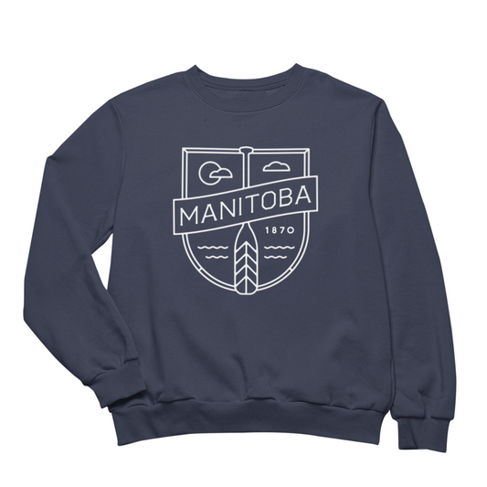 MB Cottage Crewneck | White on Navy