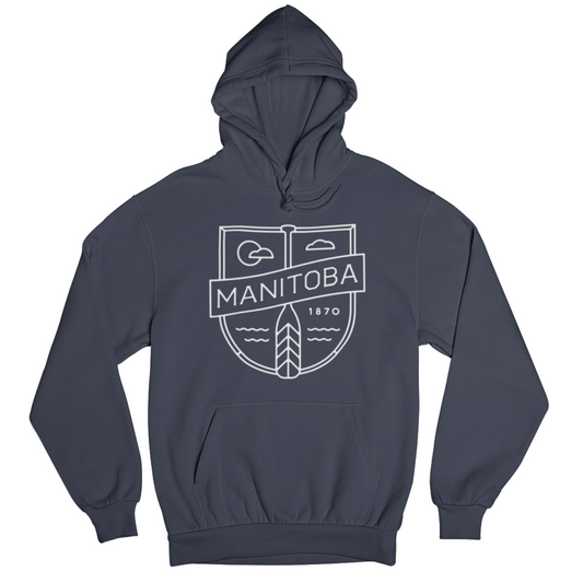 MB Cottage Hoodie | White on Navy