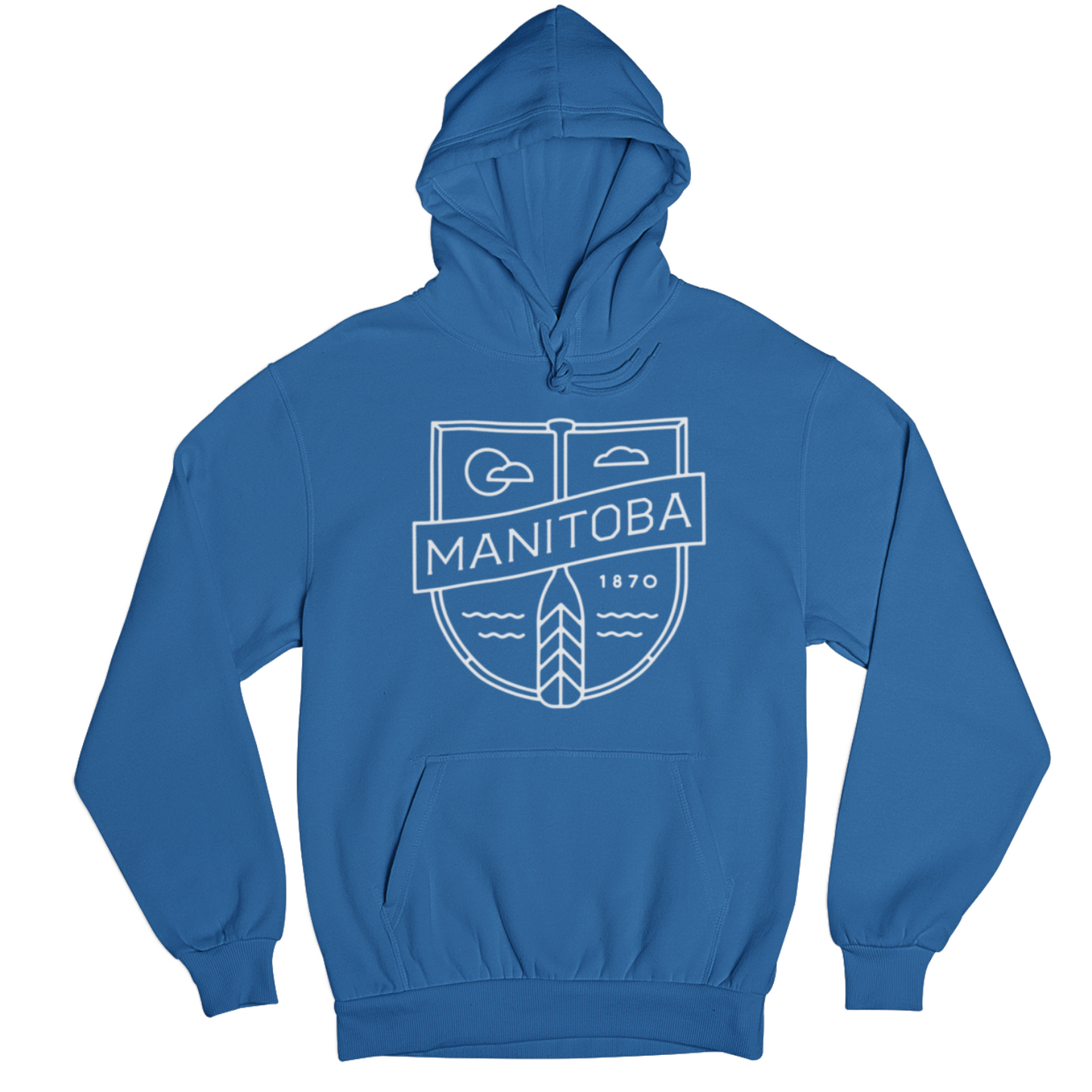 MB Cottage Hoodie | White on Royal