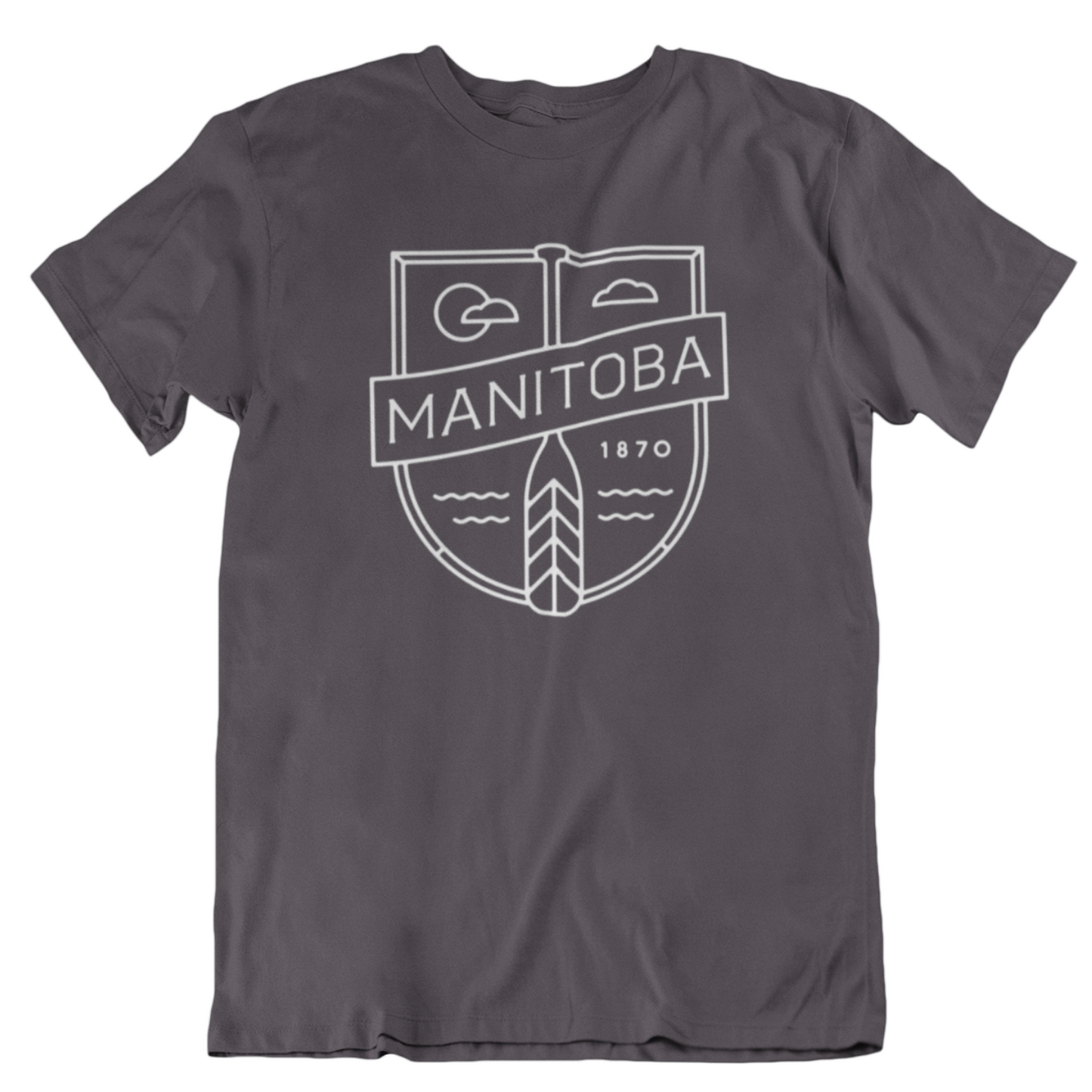 MB Cottage Tee | White on Charcoal