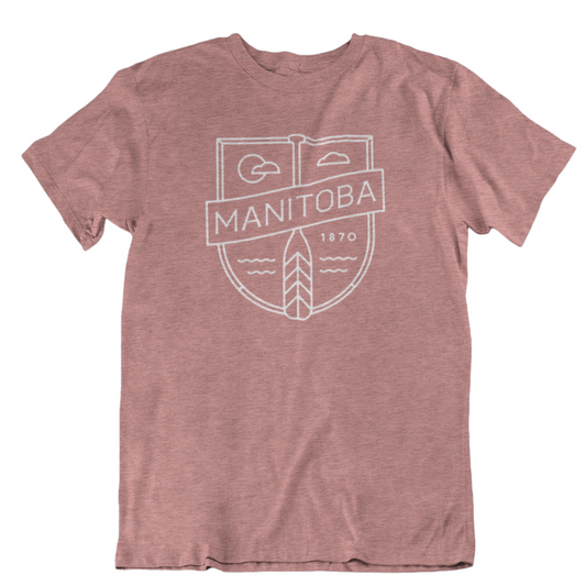 MB Cottage Tee | White on Heather Mauve