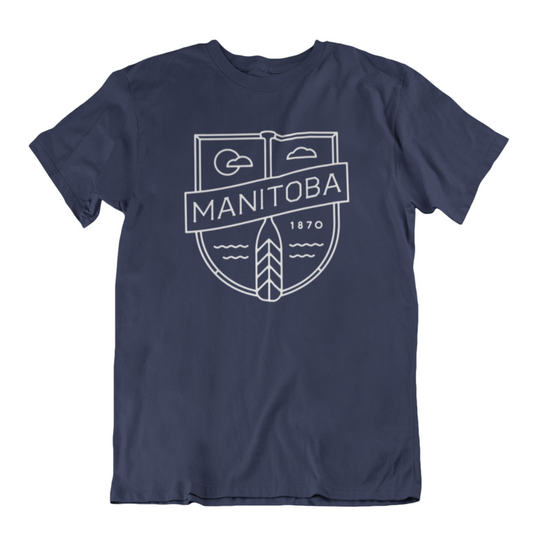 MB Cottage Tee | White on Navy