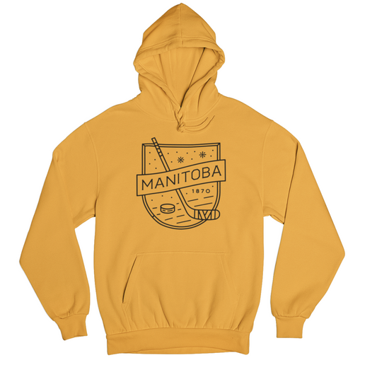 MB Hockey Hoodie | Black on Gold