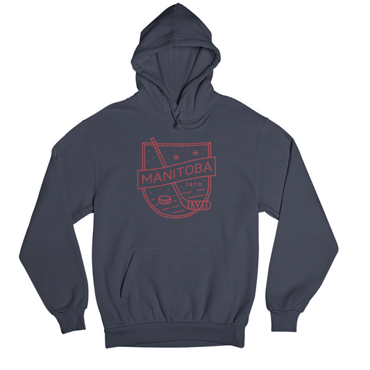 MB Hockey Hoodie | Red on Navy