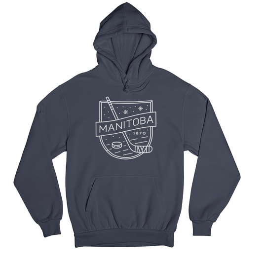 MB Hockey Hoodie | White on Navy