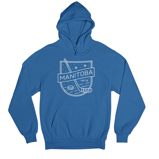 MB Hockey Hoodie | White on Royal
