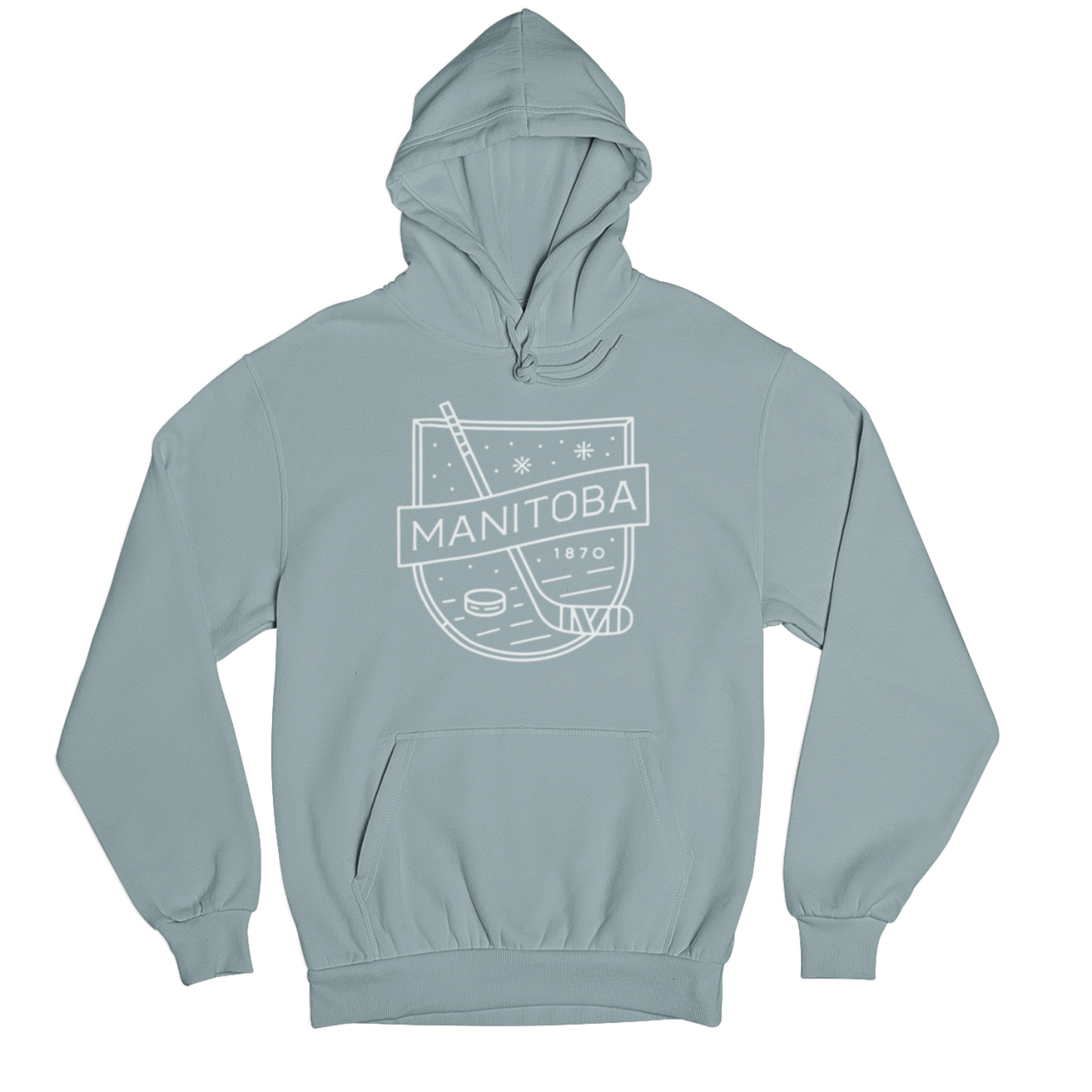 MB Hockey Hoodie | White on Sage