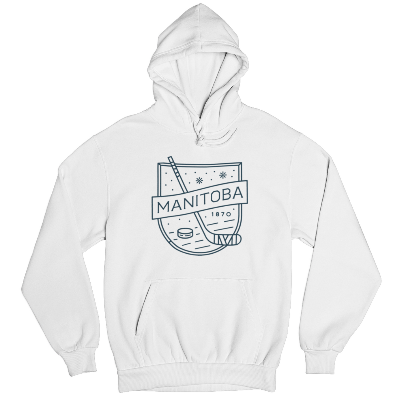 MB Hockey Hoodie | Navy on White