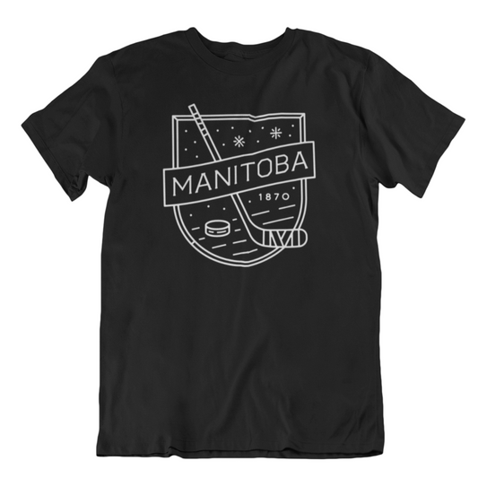MB Hockey Tee | White on Black