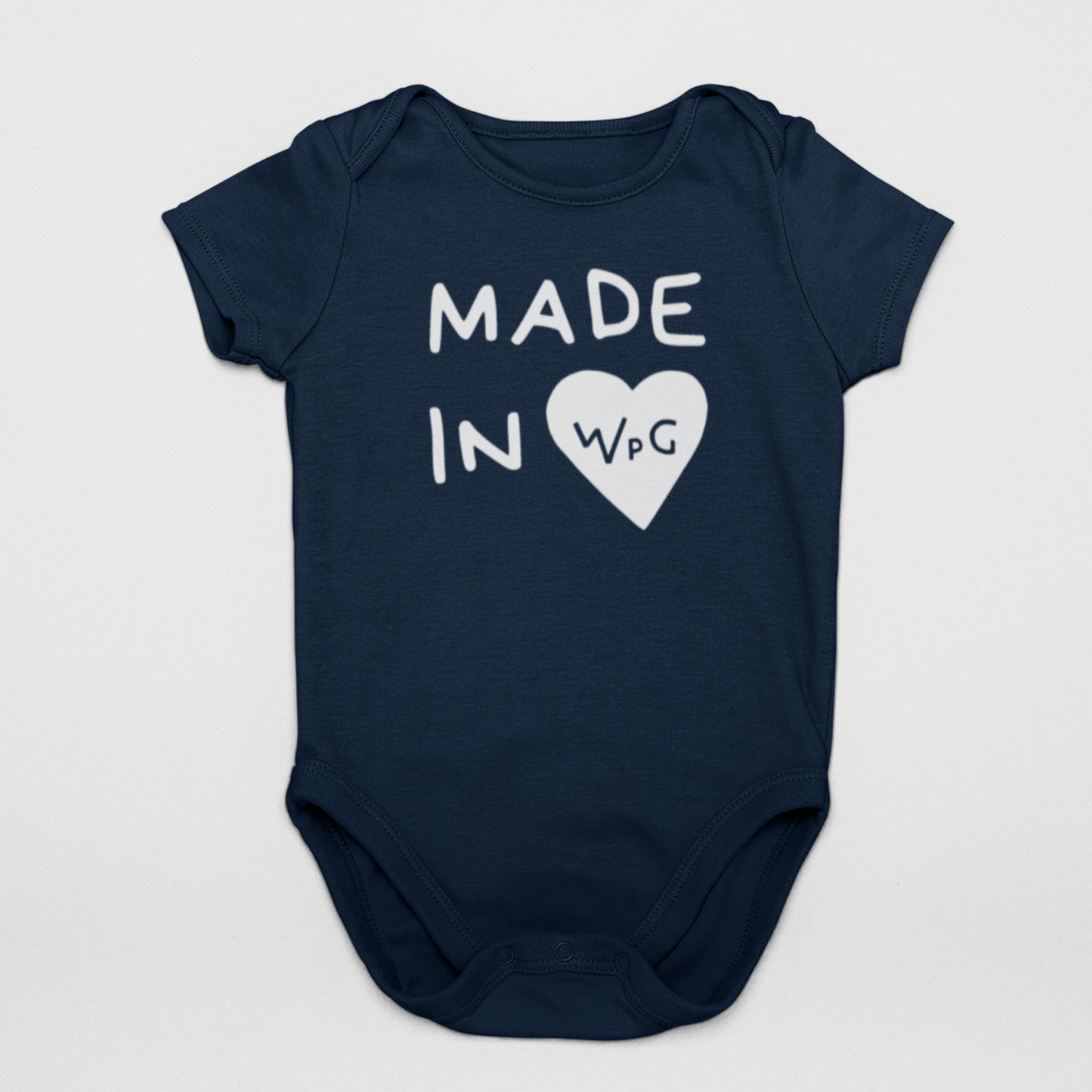 Made In WPG Infant Onesie | Navy