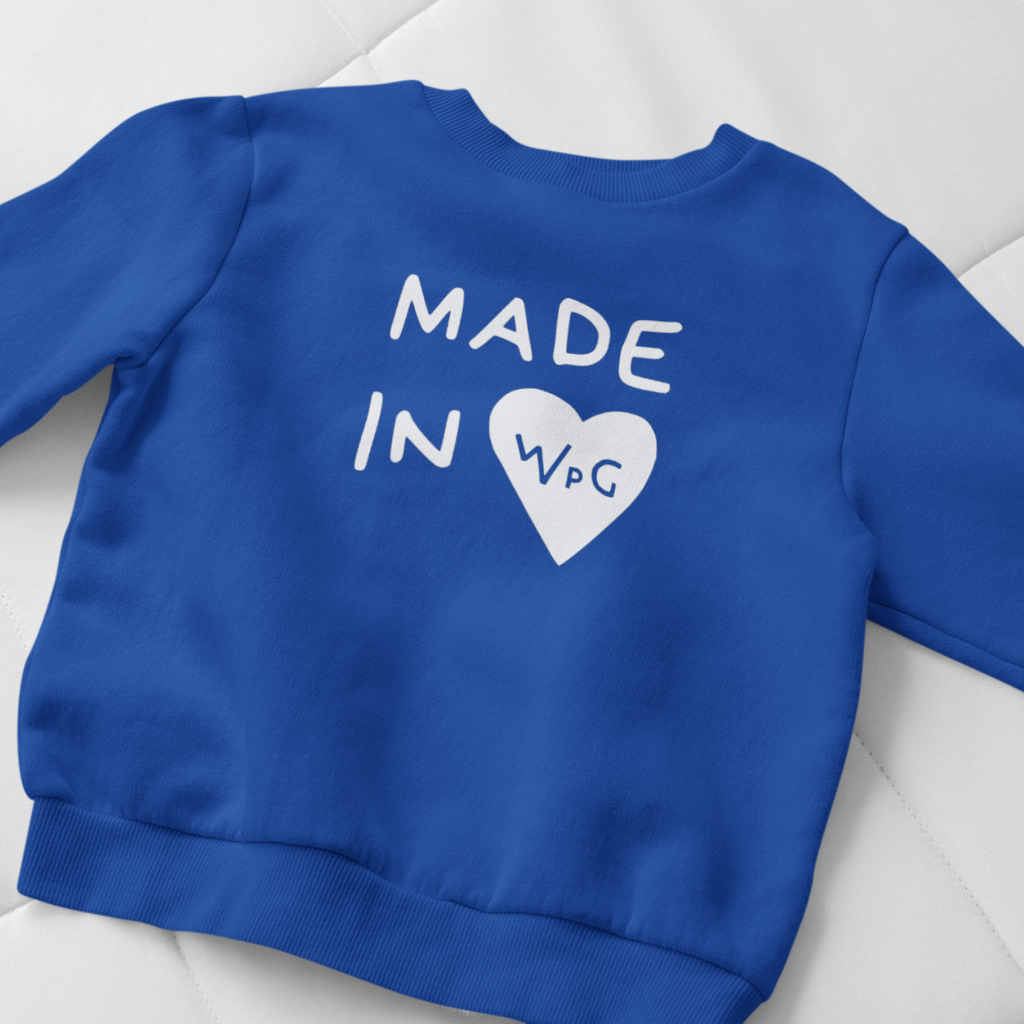 Made In WPG Toddler Crewneck | Royal