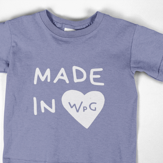 Made in WPG Youth Tee | Violet
