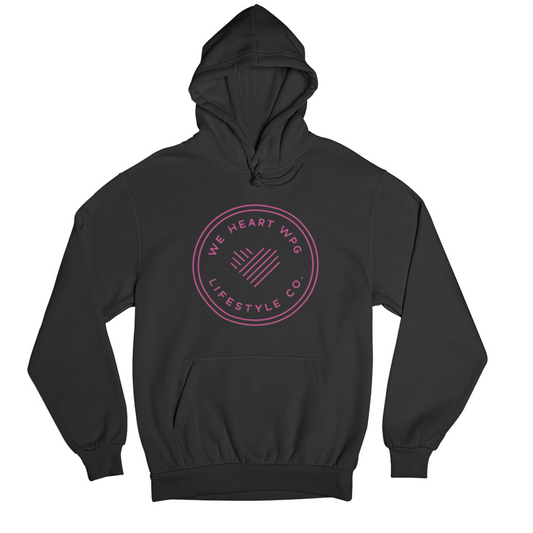 WHW Lifestyle Hoodie | Pink on Black