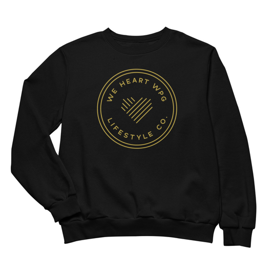 WHW Lifestyle Crewneck | Gold on Black