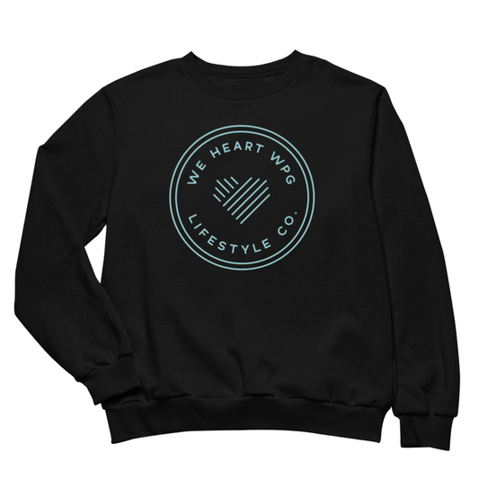 WHW Lifestyle Crewneck | Teal on Black