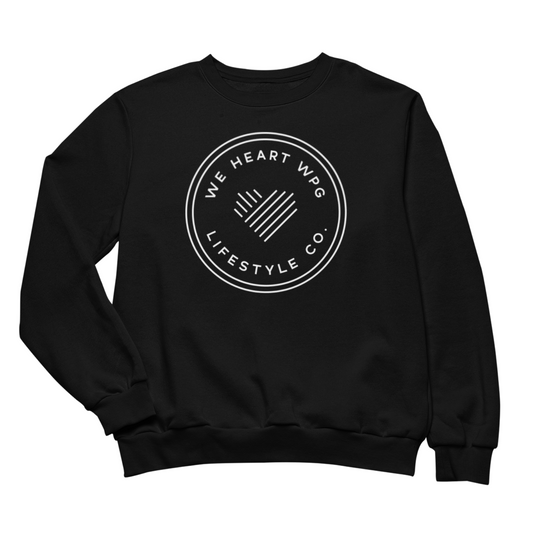 WHW Lifestyle Crewneck | White on Black