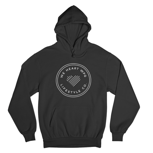 WHW Lifestyle Hoodie | White on Black