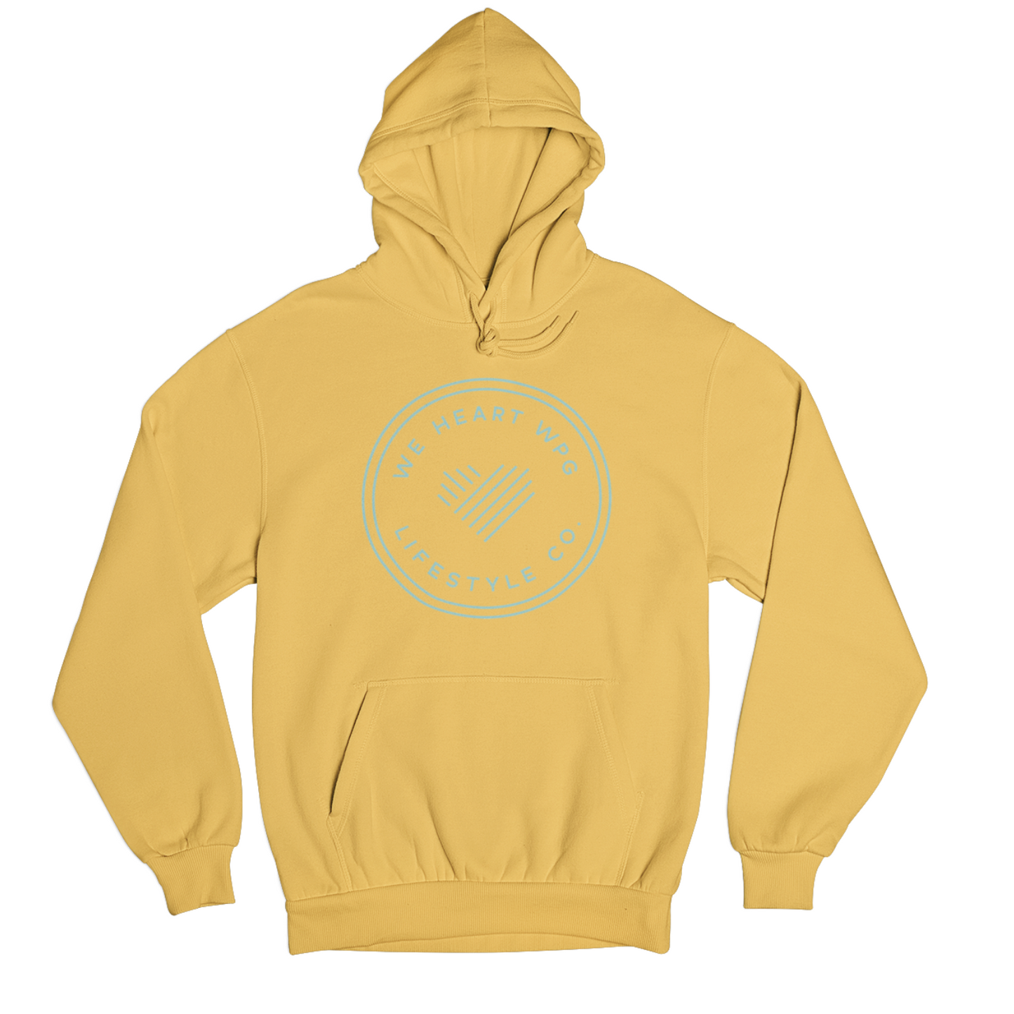WHW Lifestyle Hoodie | Teal on Gold