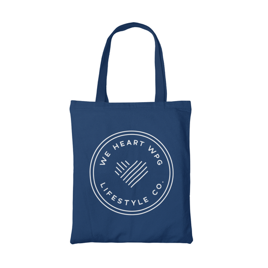 WHW Lifestyle Tote | White on Navy