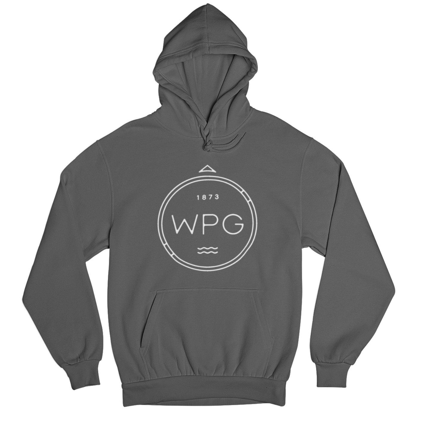 WPG Compass Hoodie | White on Charcoal