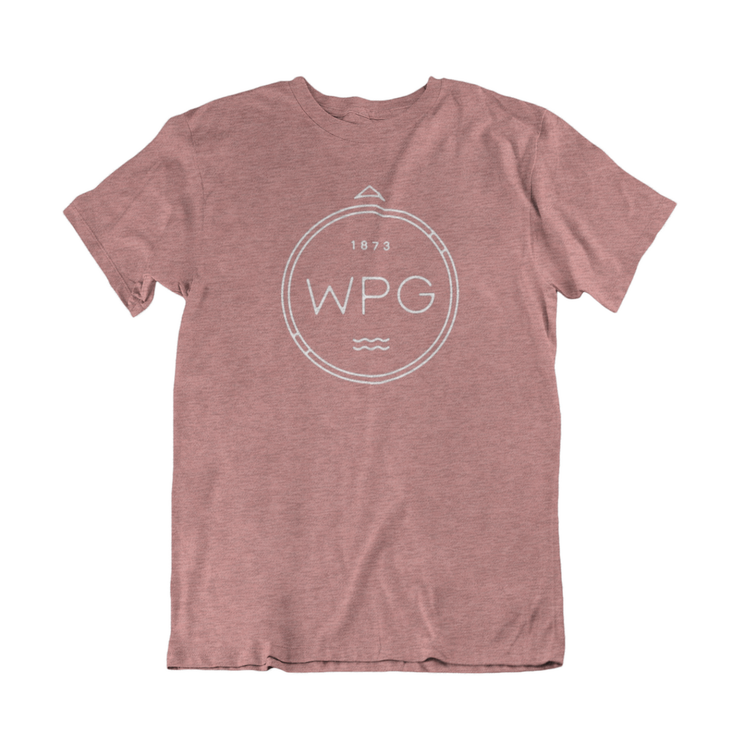 WPG Compass Tee | White on Heather Mauve