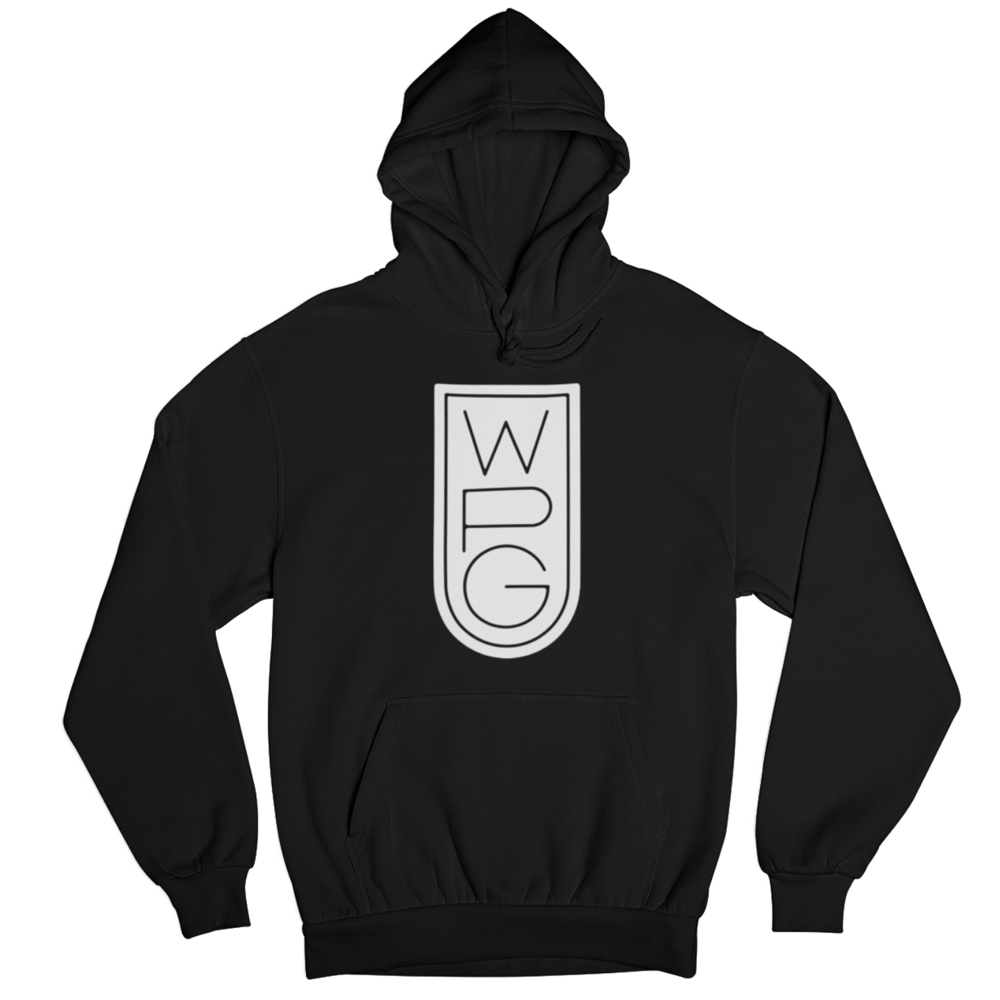 WPG Crest Hoodie | White on Black