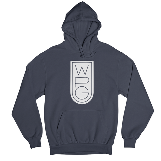WPG Crest Hoodie | White on Navy