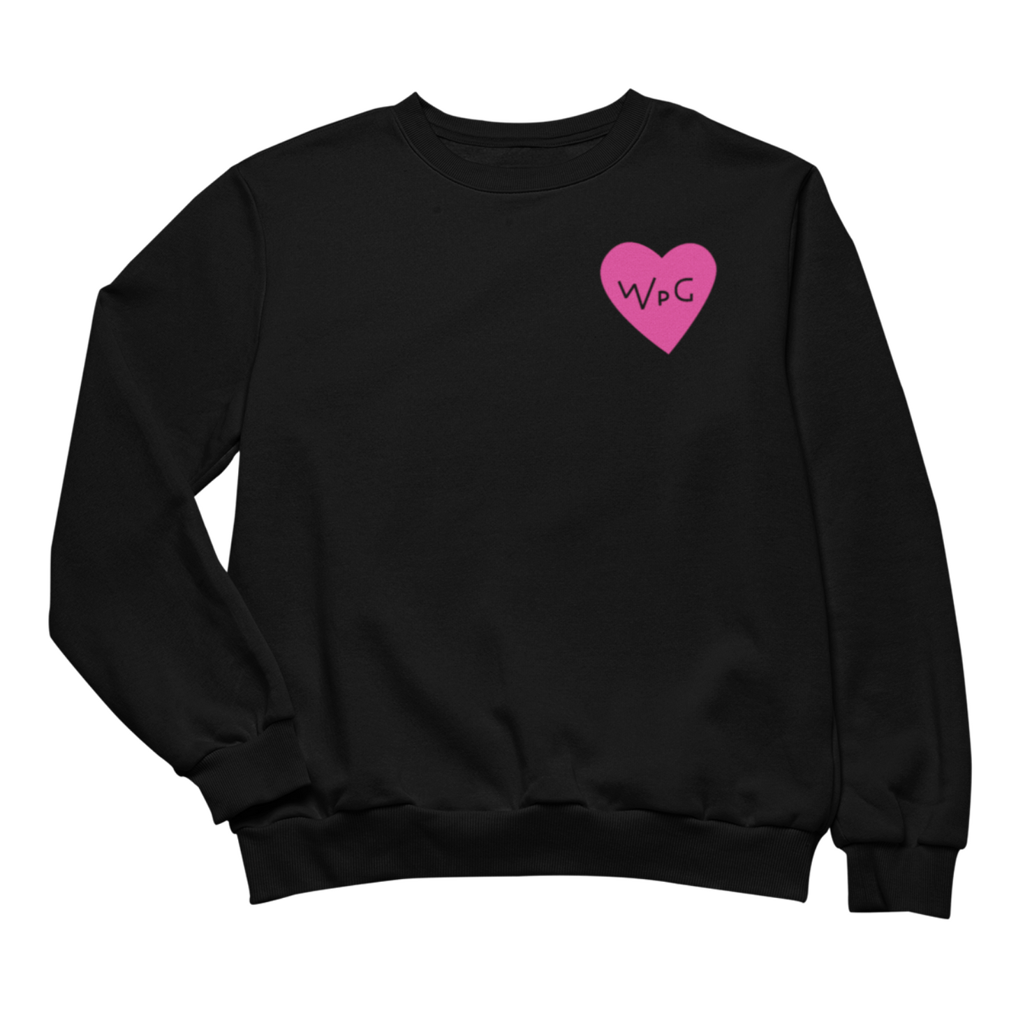 WPG Heart Crewneck | Pink on Black