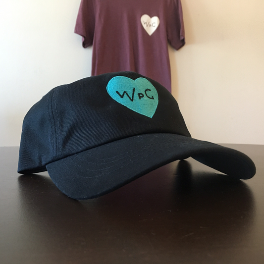 WPG Heart Dad Hat | Teal on Black