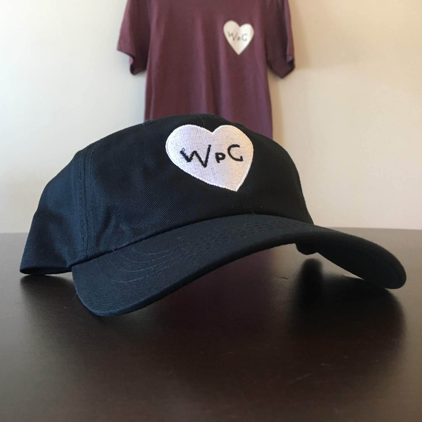 WPG Heart Dad Hat | White on Black